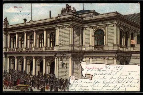 Künstler-AK Hamburg, Börse