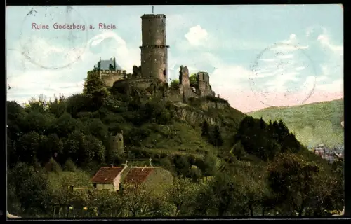 AK Godesberg a. Rhein, Ruine Godesberg