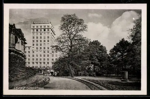 AK Leipzig, Europahaus mit Anlage