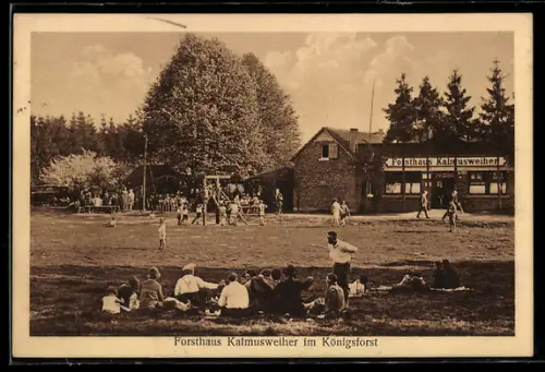 AK Hoffnungsthal, Waldcafe Forsthaus Kalmusweiher im Königsforst