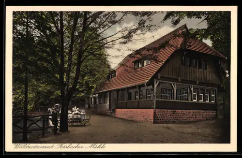 AK Forsbach /Bez. Köln, Waldrestaurant Forsbacher Mühle