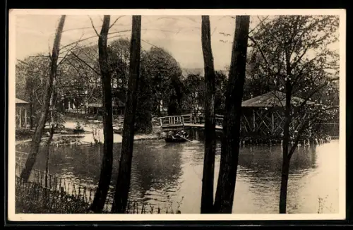Foto-AK Forsbach /Rheinland, Gasthaus Forsbacher Mühle