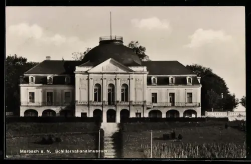 AK Marbach a. N., Frontansicht vom Schillernationalmuseum