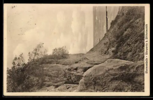 AK Warnemünde, Uferpartie bei Wilhelmshöh