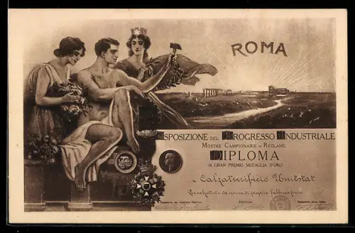 AK Romna, Esposizione Progresso Industriale, Mostre Campionarie, Calzaturificio Unistat, Via Daniele Manin 1