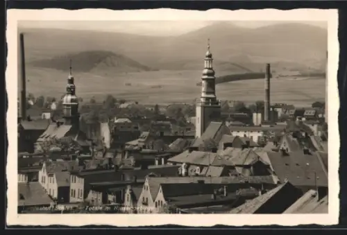 AK Landeshut, Gesamtansicht m. Riesengebirge