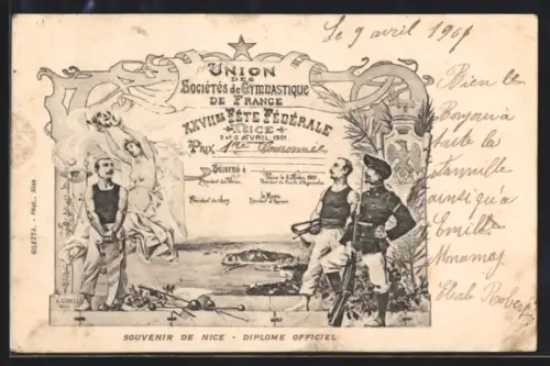 AK Nice, Union des Societes de Gymnastique de France, Turnfest
