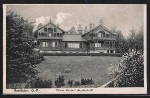AK Rominten /O.-Pr., Ehemaliges Kaiserliches Jagdschloss, Aussenansicht