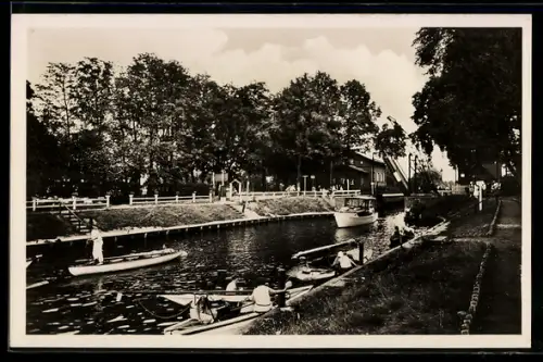AK Königswusterhausen, Neue Mühle, Gasthaus Zur Schleuse