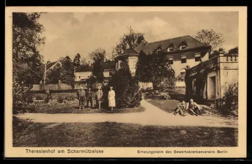 AK Theresienhof am Scharmützelsee, Erholungsheim des Gewerkskrankenvereins Berlin