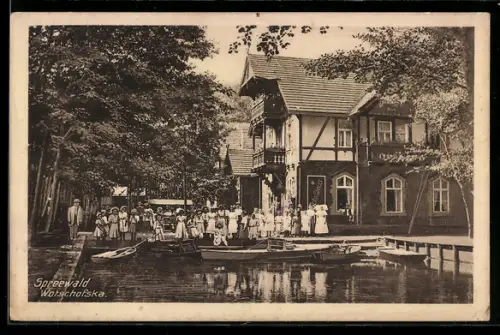 AK Burg /Spreewald, Hotel Wotschofska F. Mockwitz