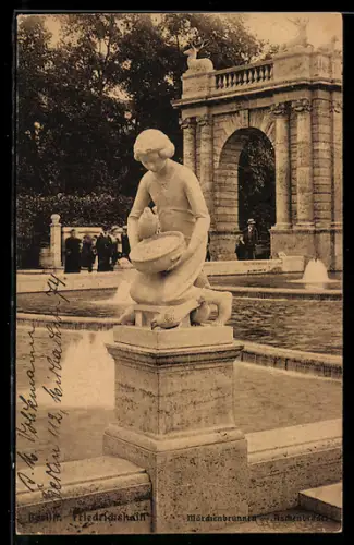 AK Berlin, Friedrichshain, Märchenbrunnen, Aschenbrödel
