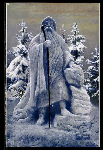 AK Eisplastik: Rübezahl im Riesengebirge