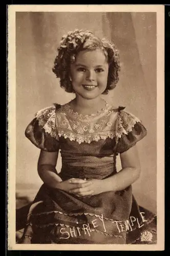 AK Schauspielerin Shirley Temple im Kindesalter