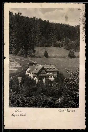 AK Bad Reinerz, Gasthof Haus Lug ins Land, Inh. Fritz Embrich