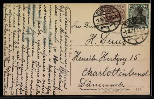 AK Stettin, Ansicht vom Rathaus