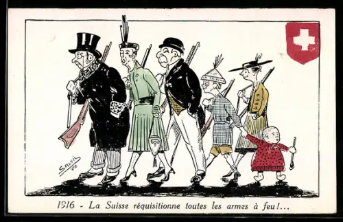 AK Schweiz, La Suisse réquisitionne toutes les armes à feu