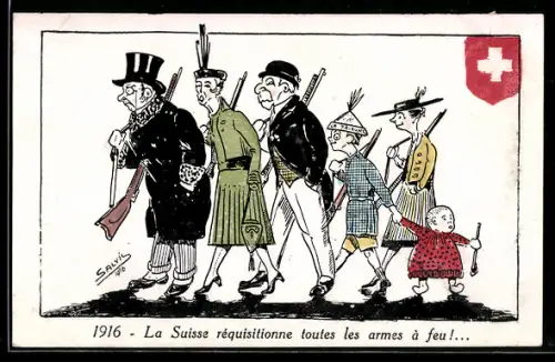 AK Schweiz, La Suisse réquisitionne toutes les armes à feu