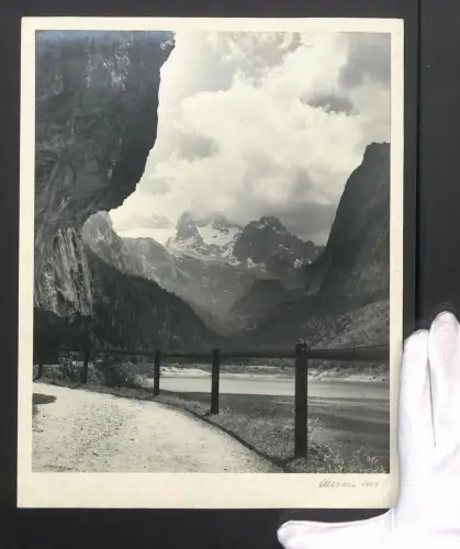 Fotografie Ansicht Poschiavo, Ospizio Bernina, Gebirgspanorama im Jahr 1939, Grossformat 25 x 31cm