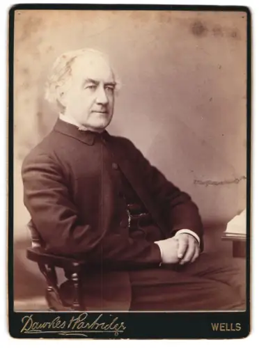 Fotografie Dawkes & Partridge, Wells, Porträt eines älteren Mannes