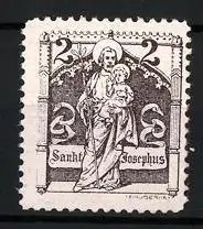 Reklamemarke St. Josephus mit Kind