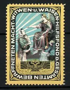 Reklamemarke Witwen- u. Waisen-Hilfsfond d. gesamten bewaffneten Macht