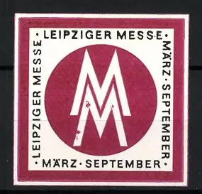 Reklamemarke Leipzig, Leipziger Messe, Doppel-M-Logo