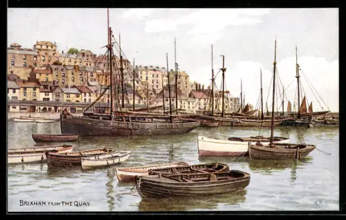 Künstler-AK Brixham, View from the Quay