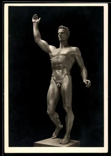 Künstler-AK Arno Breker: Der Künder, männlicher Akt