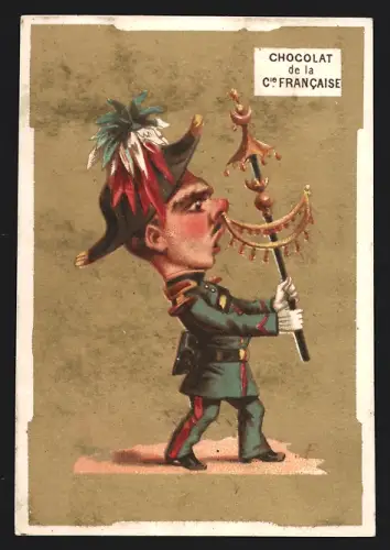 Sammelbild Liebig, Paris, Compagnie Francaise, Schokolade, Soldat in Uniform