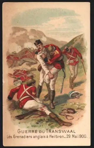 Sammelbild Liebig, Chocolat de la Havane, Les Grenadiers anglais à Heilbron
