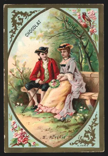 Sammelbild Paris, Chocolat Moreuil, Rêverie