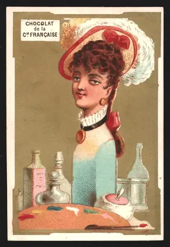 Sammelbild Paris, Chocolat de la Compagnie Francaise, 18. Boulevard de Sébastopol