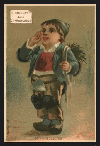 Sammelbild Paris, Chocolat de la Compagnie Francaise, Boulevard de Sebastopol 18, Kleiner Schornsteinfeger