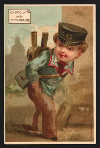Sammelbild Chocolat de la Compagnie Francaise, Le Gazier