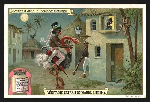 Sammelbild Liebig, Scènes d`Afrique, Sérénade santaisiste