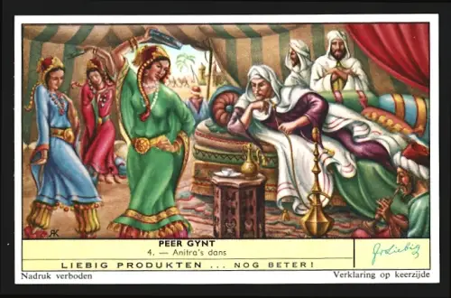 Sammelbild Liebig, Peer Gynt, Anitra`s dans