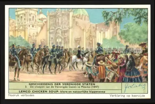 Sammelbild Liebig, Geschiedenis der Verenigde Staten, De troepen van de Verenigde Staten te Mexiko