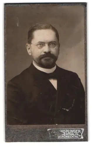 Fotografie Richard Klinger, Klingenthal i. S., Schöneck, Porträt des Herrn Lehmann