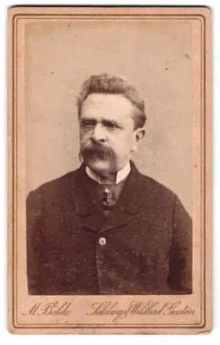 Fotografie M. Balde, Wildbad Gastein, Porträt des Herrn Fritz von Royl, 1885