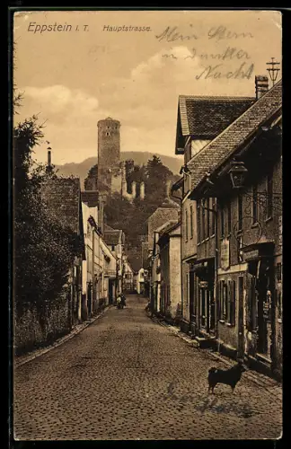 AK Eppstein i. T., Hauptstrasse, Burgruine