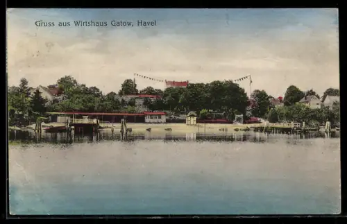 AK Gatow /Havel, Gasthaus Gatow, Inh. Paul Krause