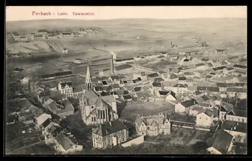 AK Forbach i. Lothr., Totalansicht aus der Vogelschau