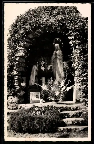 AK Paris, Hopital Saint-Michel, La Grotte de Lourdes