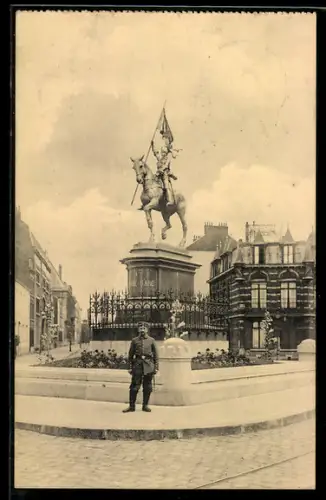 AK Lille, Monument Jeanne d`Arc