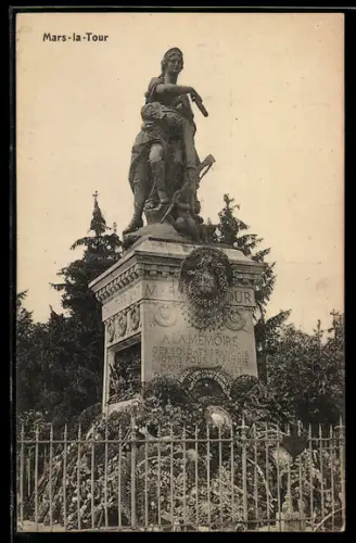 AK Mars-la-Tour, Denkmal für gefallene französische Soldaten