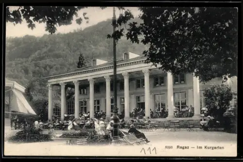 AK Ragaz, Partie im Kurgarten