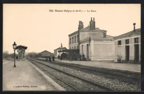 AK Messac-Guipry /I.-&-V., La Gare, Bahnhof
