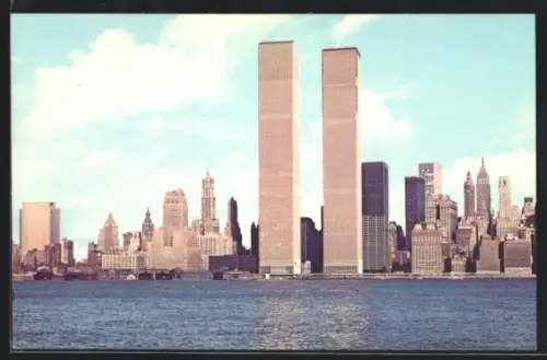 AK New York, NY, World Trade Center with Twin Towers