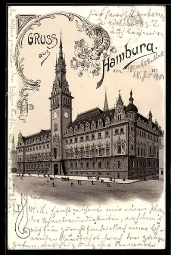 Lithographie Hamburg, Rathaus